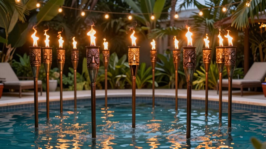 top heavy duty tiki torch sets