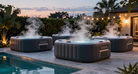 top inflatable saltwater hot tubs