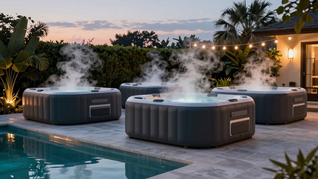 top inflatable saltwater hot tubs