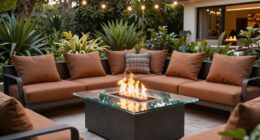top outdoor fire table sets