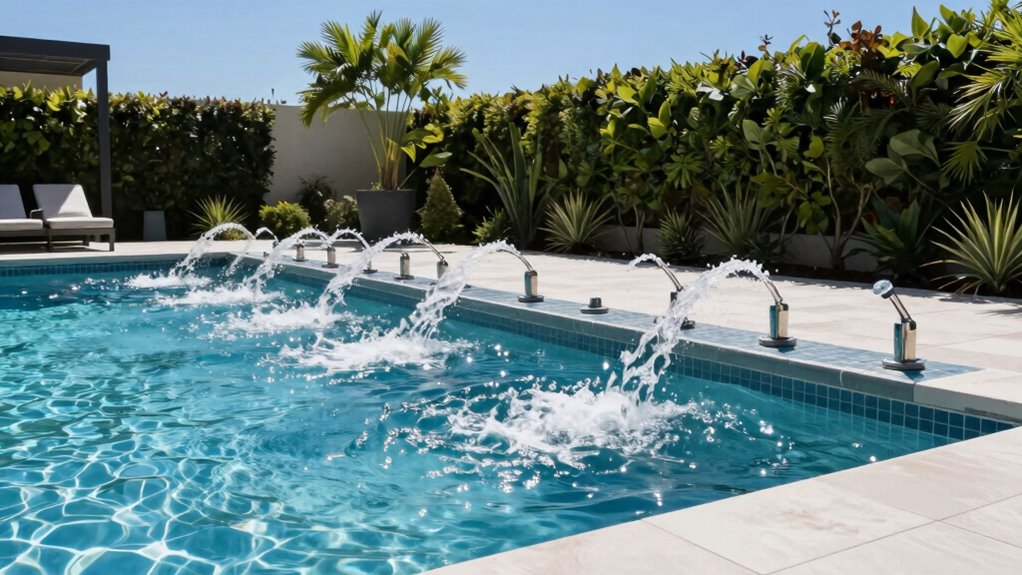 top pool bubble fountains