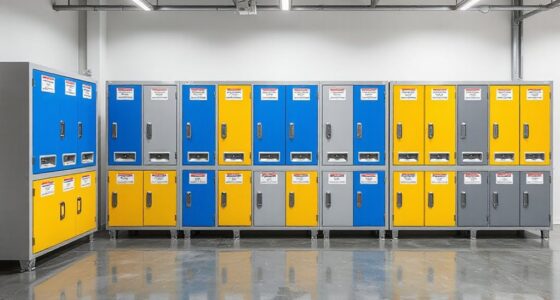 top pool chemical storage cabinets