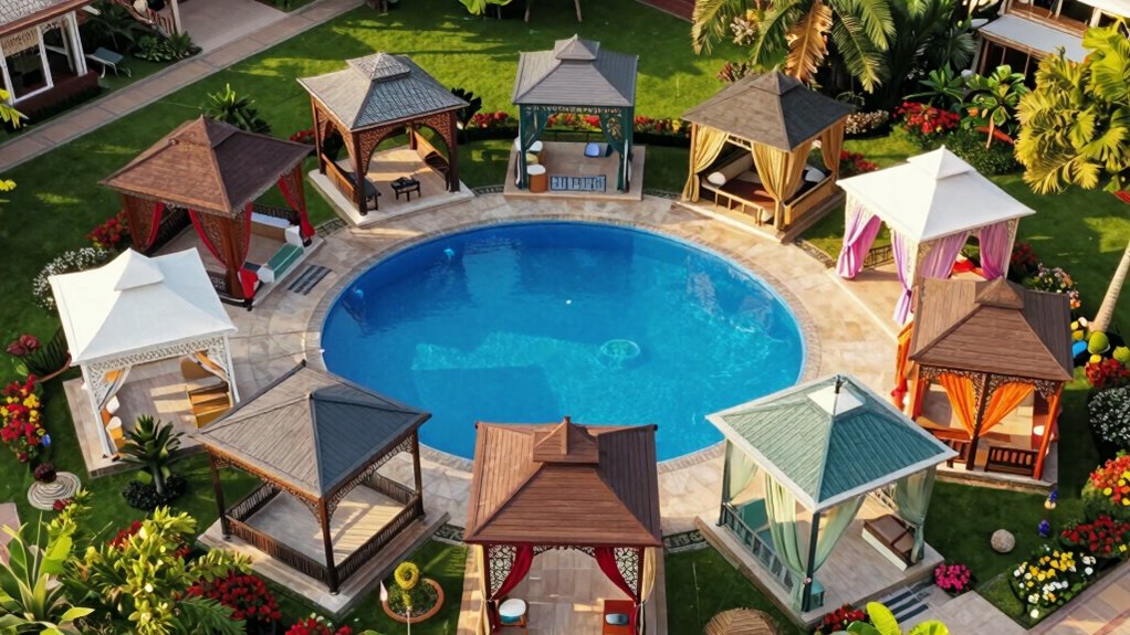 top pool deck gazebo choices