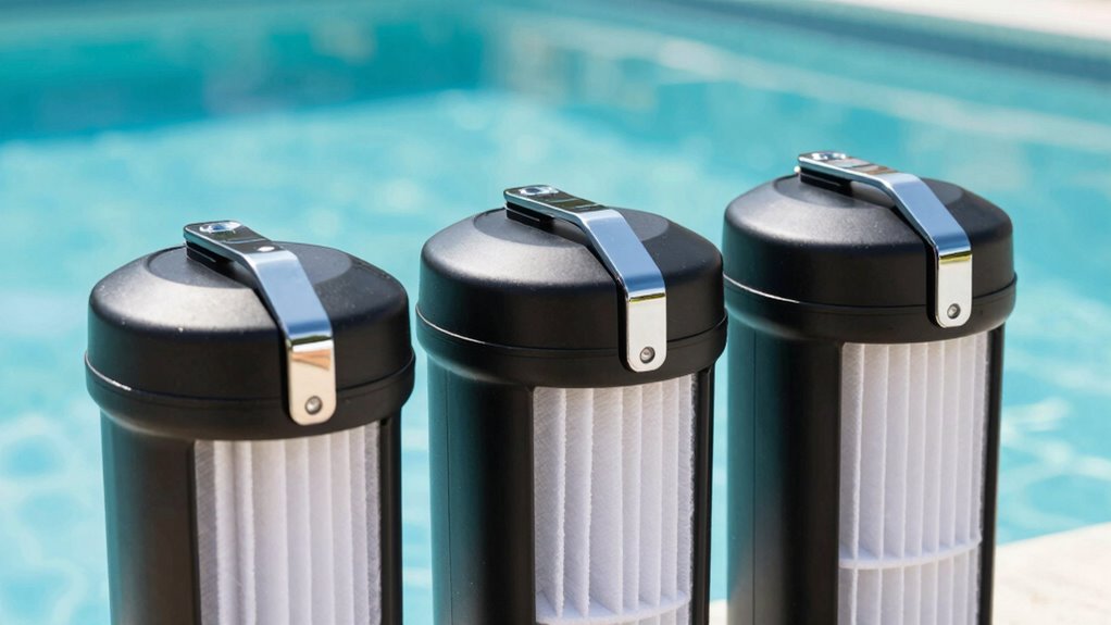 top pool filter clamps