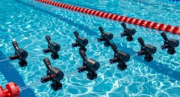 top pool lane underwater mounts