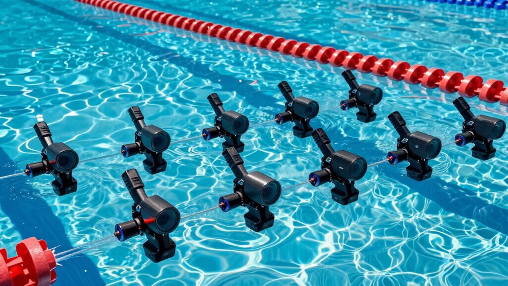 top pool lane underwater mounts