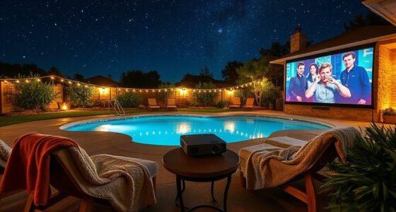 top pool movie projectors
