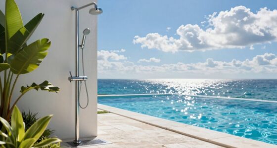 top pool rinse showers