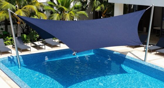 top pool shade sail kits