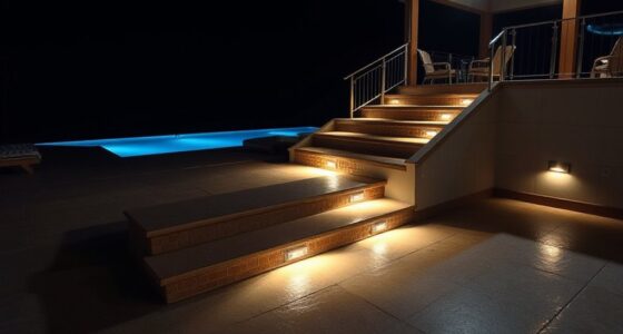 top pool stair lighting kits