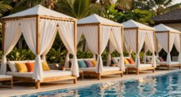 top poolside cabana canopies