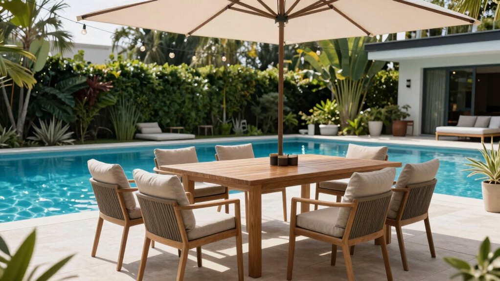 top poolside dining sets