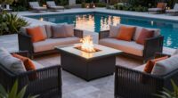 top poolside fire pit tables