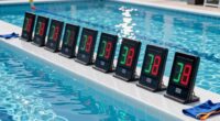 top poolside race clocks