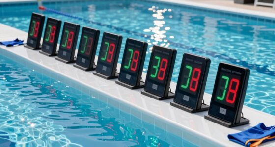 top poolside race clocks