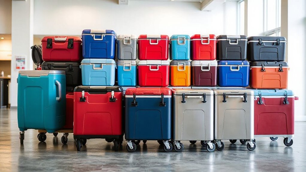 top rolling cooler carts