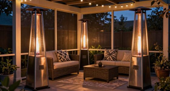 top screened porch heater options