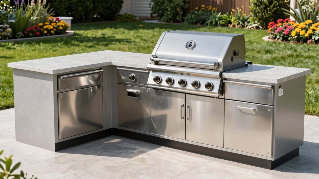 top stainless grill island kits