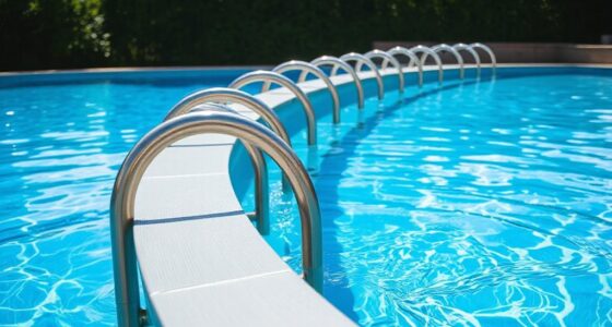 top stainless pool rail