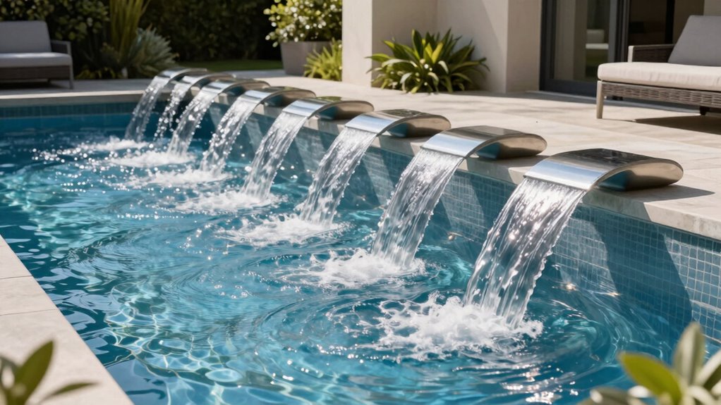 top stainless steel waterfall blades