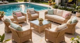 top wicker poolside furniture