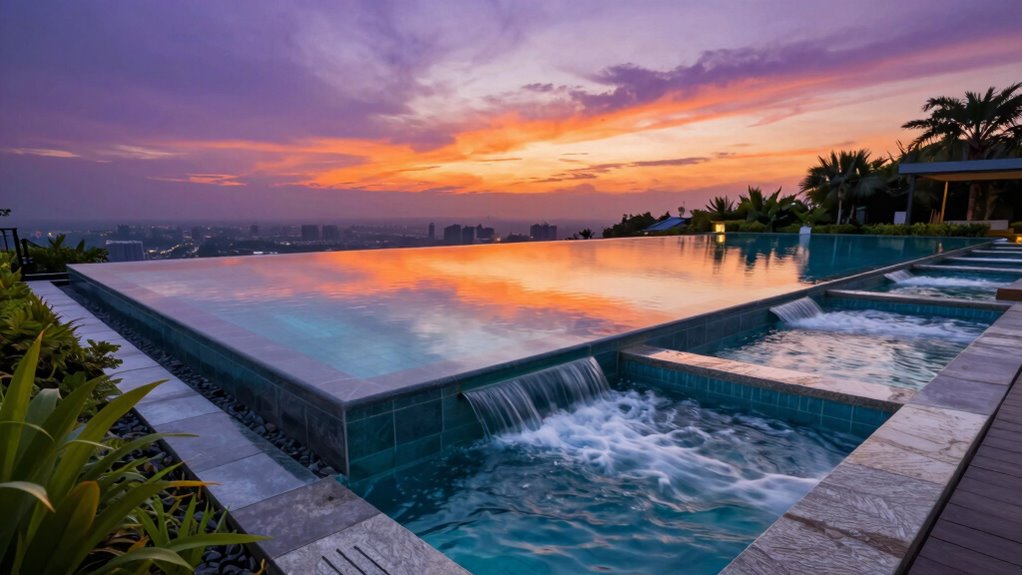 two pools for infinity