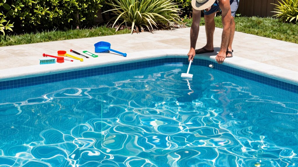 weekly pool chemical monitoring