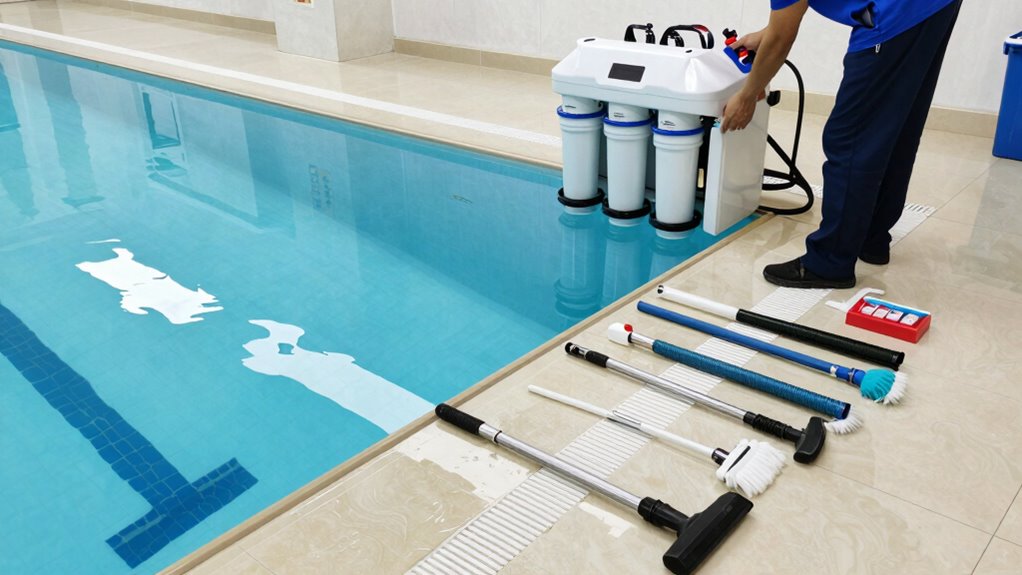 weekly pool maintenance routine