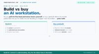 Build vs Buy a Prebuilt AI Workstation