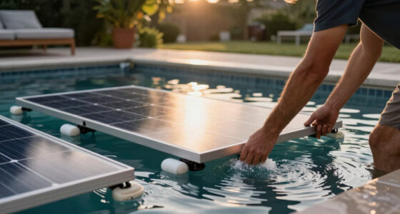 Floating Solar PV on Foam with Air Bubblers