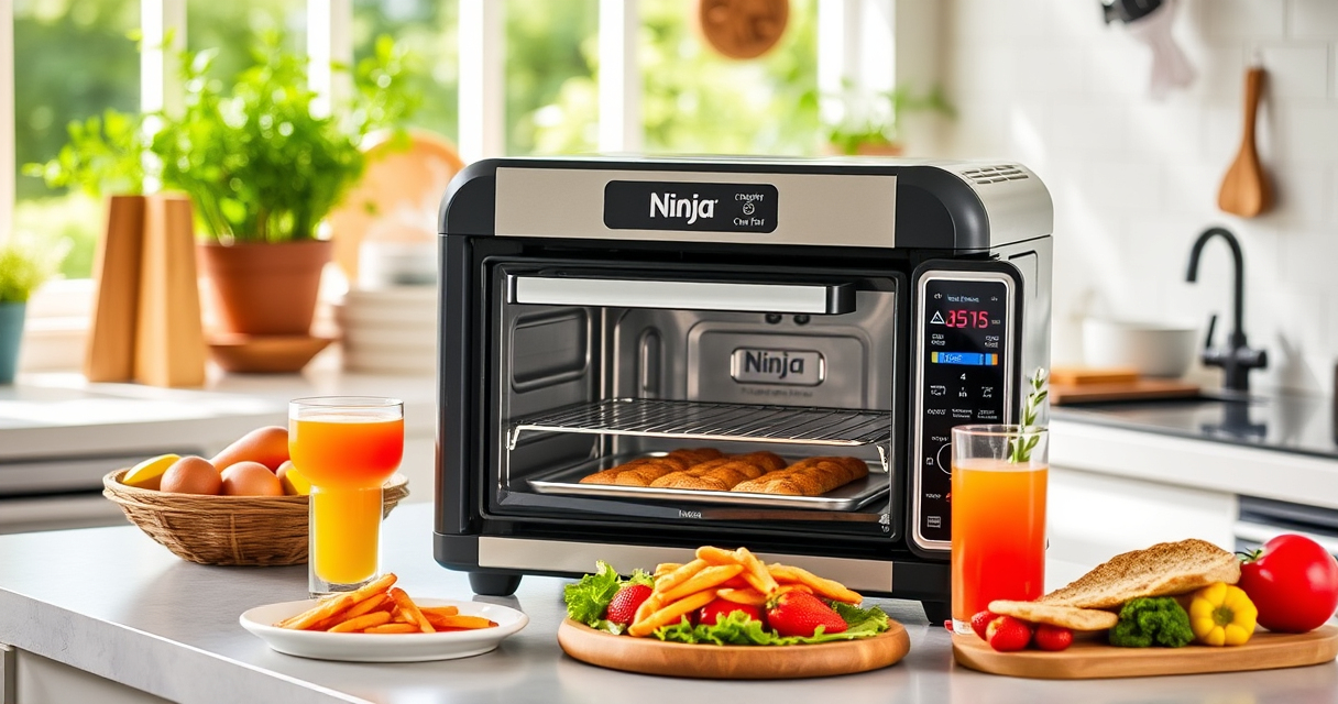Ninja Foodi XL Pro Air Oven: The Ultimate Summer Countertop in Your Poolside Paradise