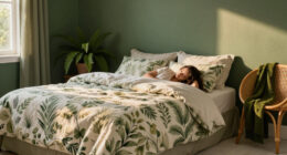 A Bright White Bedroom Is Now A Green Cocoon “Inspired By The Forest”