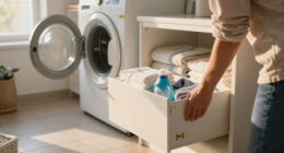 A Laundry Room Was An Eyesore Until IKEA Cabinets Gave It An Organized Redo