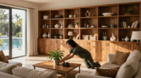 A Wall Of Cabinets Did More Than Add Storage To This Living Room