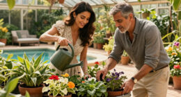Amal And George Clooney's Greenhouse Shows How To Create A Lush Container Garden In The Smallest Spaces