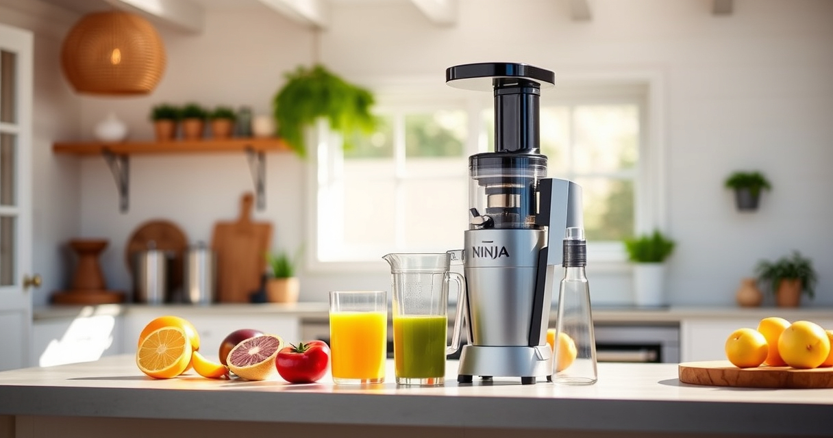 Enjoy Fresh Summer Juices with the Ninja NeverClog Cold Press Juicer