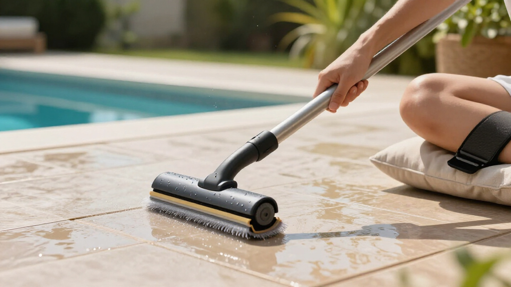 I Have A Leg Injury, And This Extendable Spin Scrubber Has Been A Lifesaver