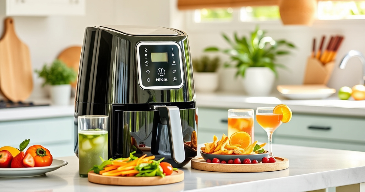 Ninja AF141 Air Fryer for Easy Summer Patio Nights