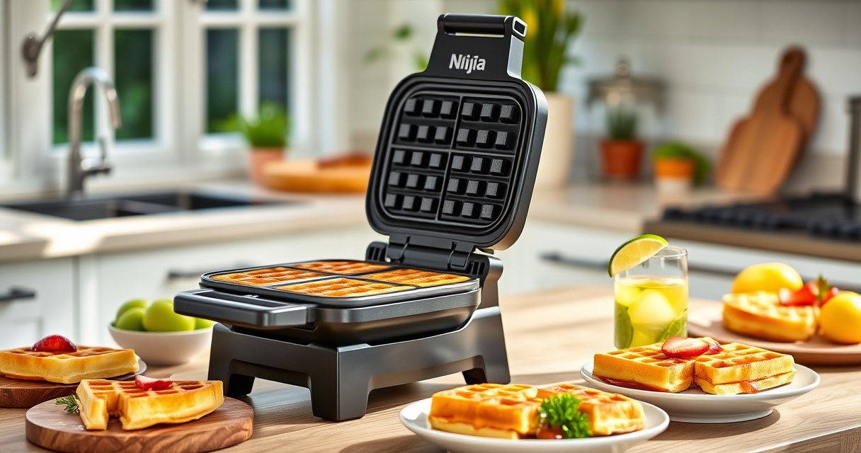 Summer Waffle Delights with the Ninja Belgian Waffle Maker Pro