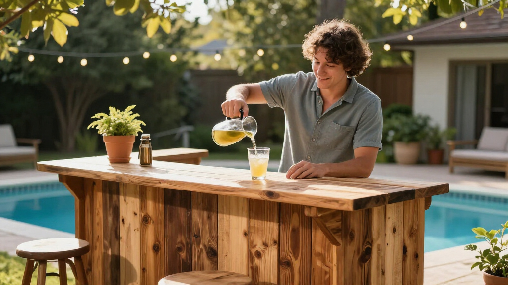 This DIY Couple Built The Coolest Backyard Bar For Almost Nothing — Here’s How