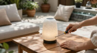 Walmart's New $25 Travertine-Look Lamp Looks Shockingly High-End