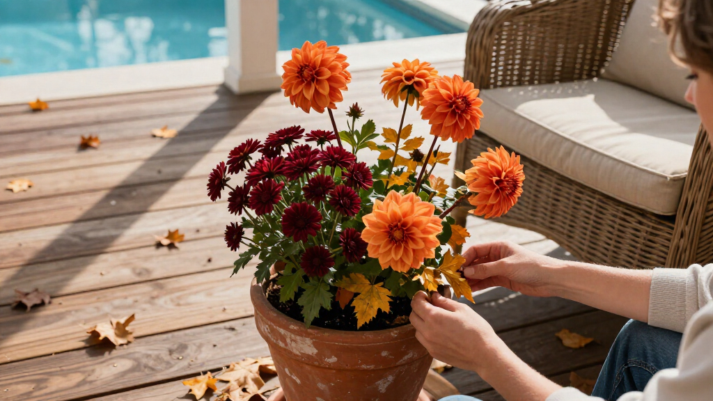 5 Designer-Approved Ways To Style Your Fall Porch – With Captivating Flowers, Rich Textures And Vibrant Foliage